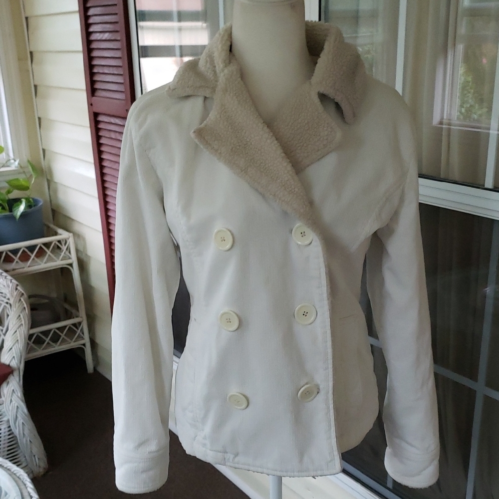 Aeropostale Women's L Off-White Pea Coat